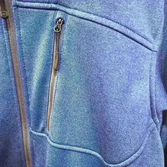 Free Country Men's Blue Size Large Soft Shell Hooded Jacket - Picture 4 of 9